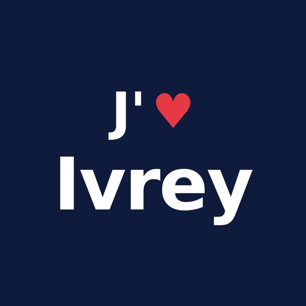T-shirt personnalisé Ivrey — design J'aime Ivrey