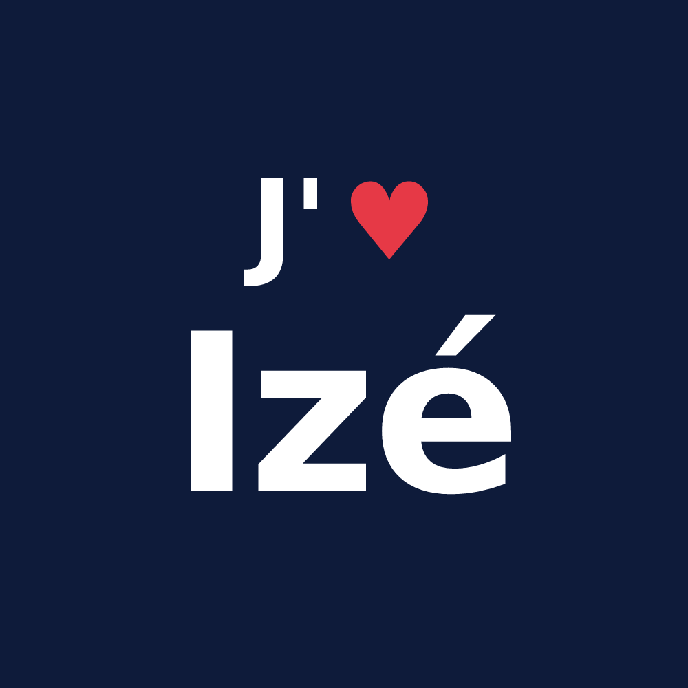 T-shirt personnalisé Izé — design J'aime Izé