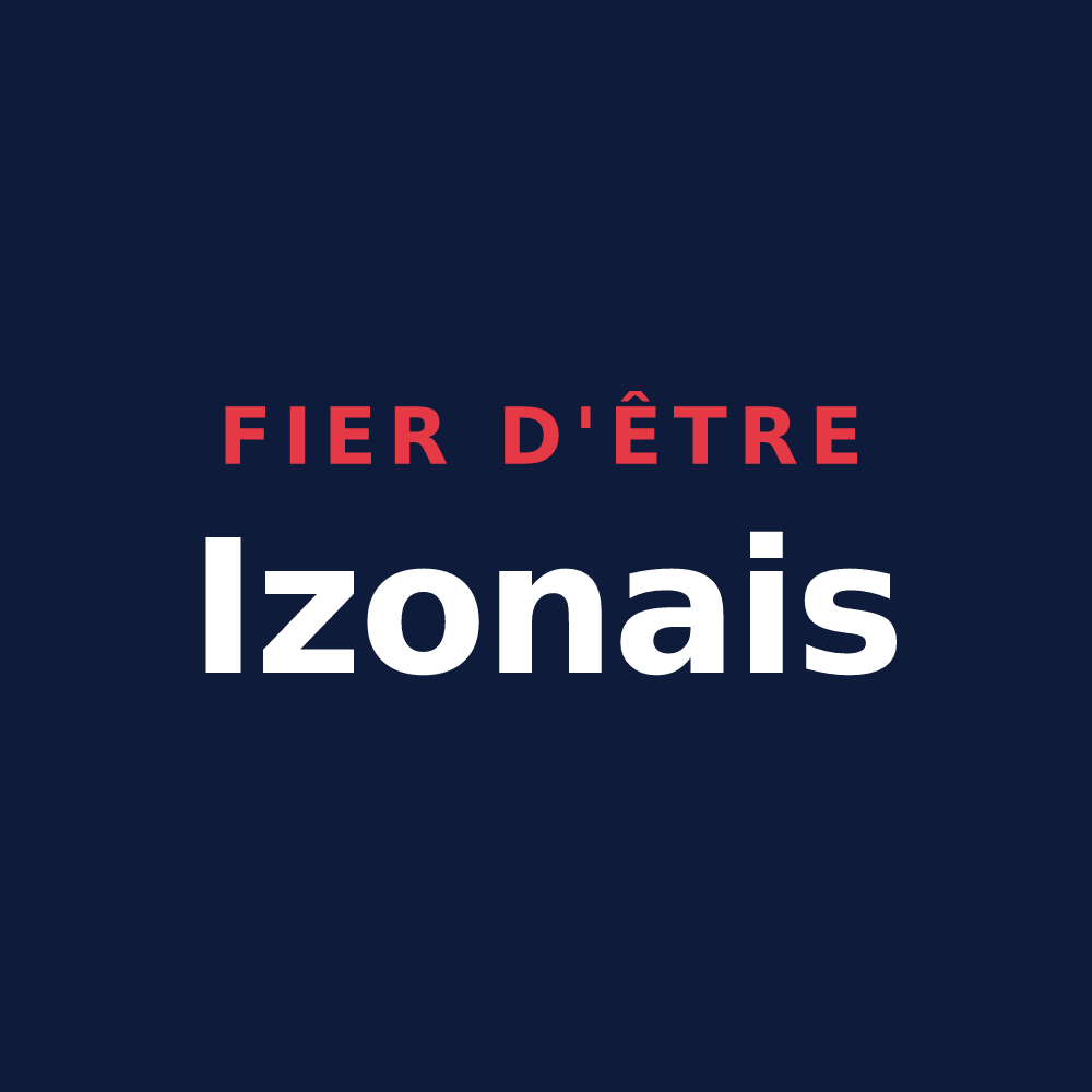 T-shirt « Fier d'être Izonais » — design pour Izon-la-Bruisse