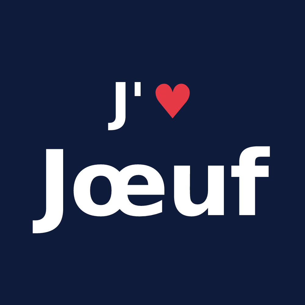 T-shirt personnalisé Jœuf — design J'aime Jœuf