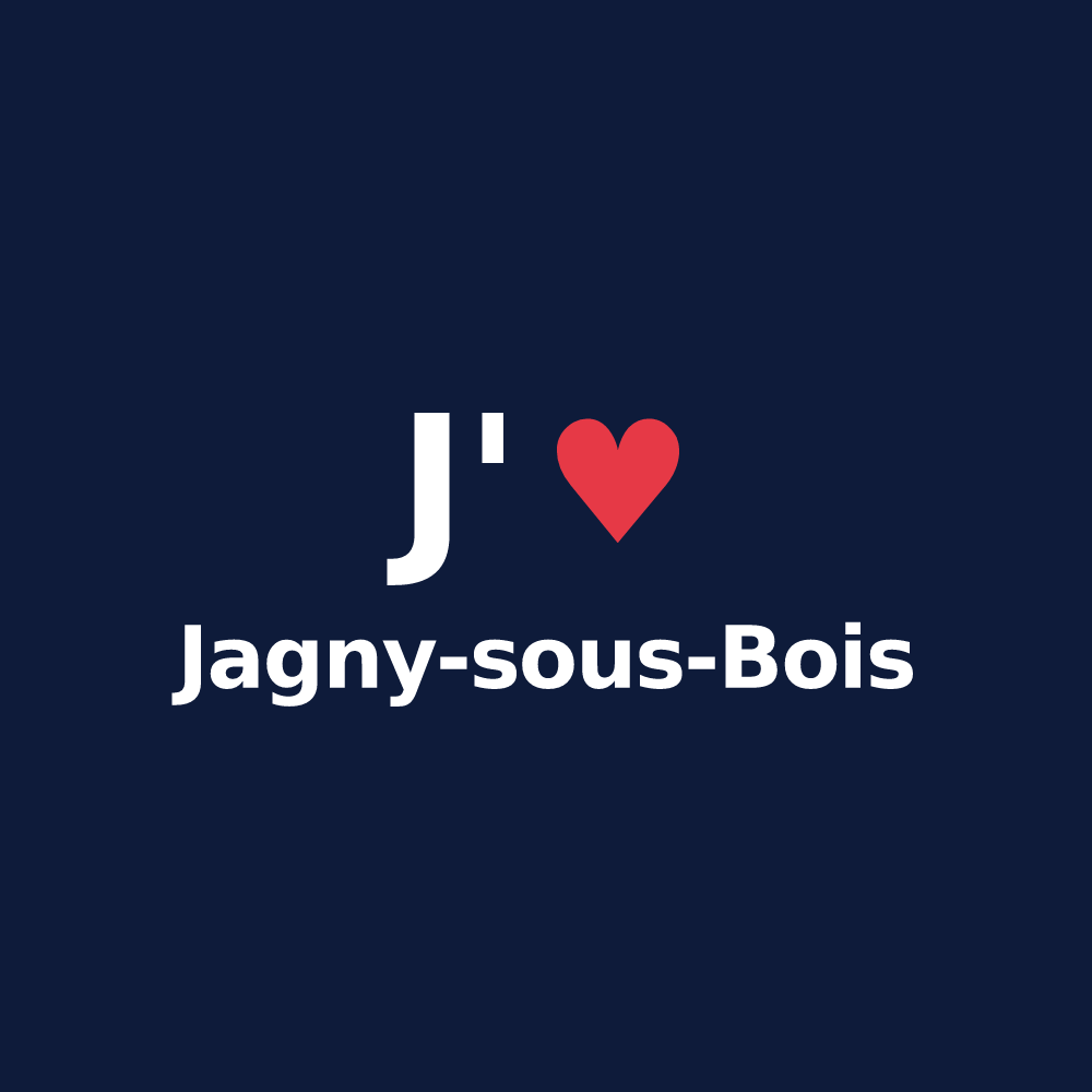 T-shirt personnalisé Jagny-sous-Bois — design J'aime Jagny-sous-Bois
