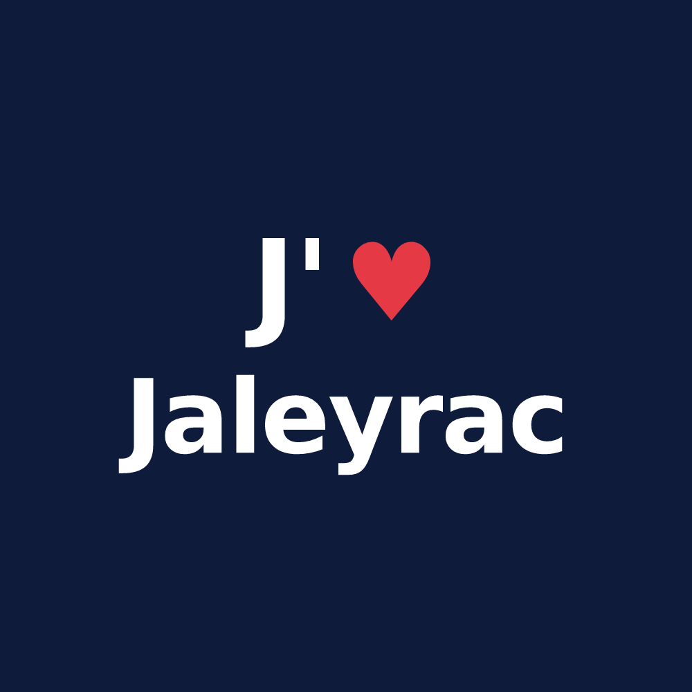 T-shirt personnalisé Jaleyrac — design J'aime Jaleyrac