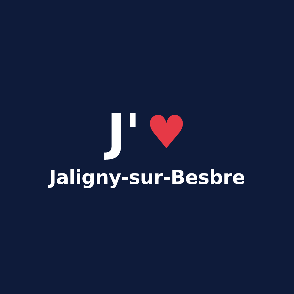 T-shirt personnalisé Jaligny-sur-Besbre — design J'aime Jaligny-sur-Besbre