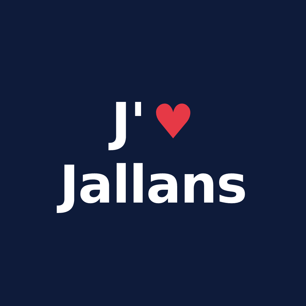 T-shirt personnalisé Jallans — design J'aime Jallans