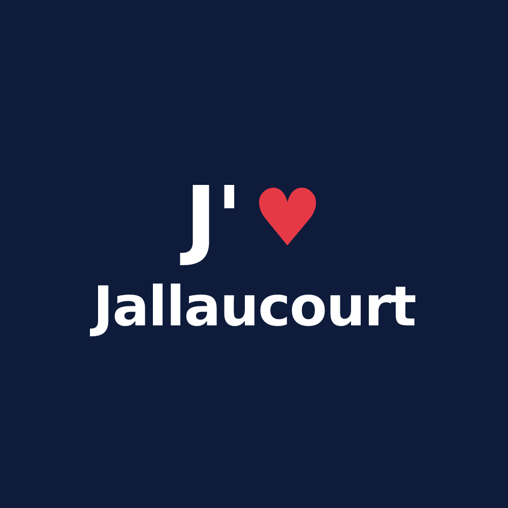 T-shirt personnalisé Jallaucourt — design J'aime Jallaucourt