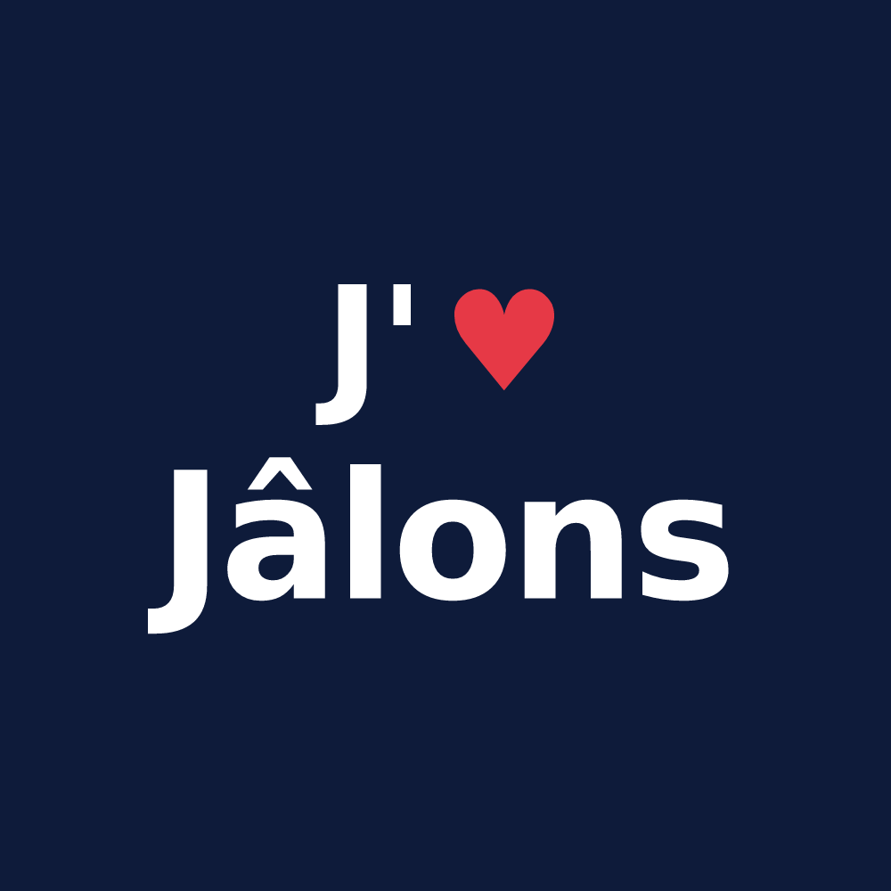 T-shirt personnalisé Jâlons — design J'aime Jâlons