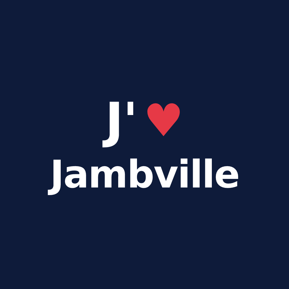 T-shirt personnalisé Jambville — design J'aime Jambville