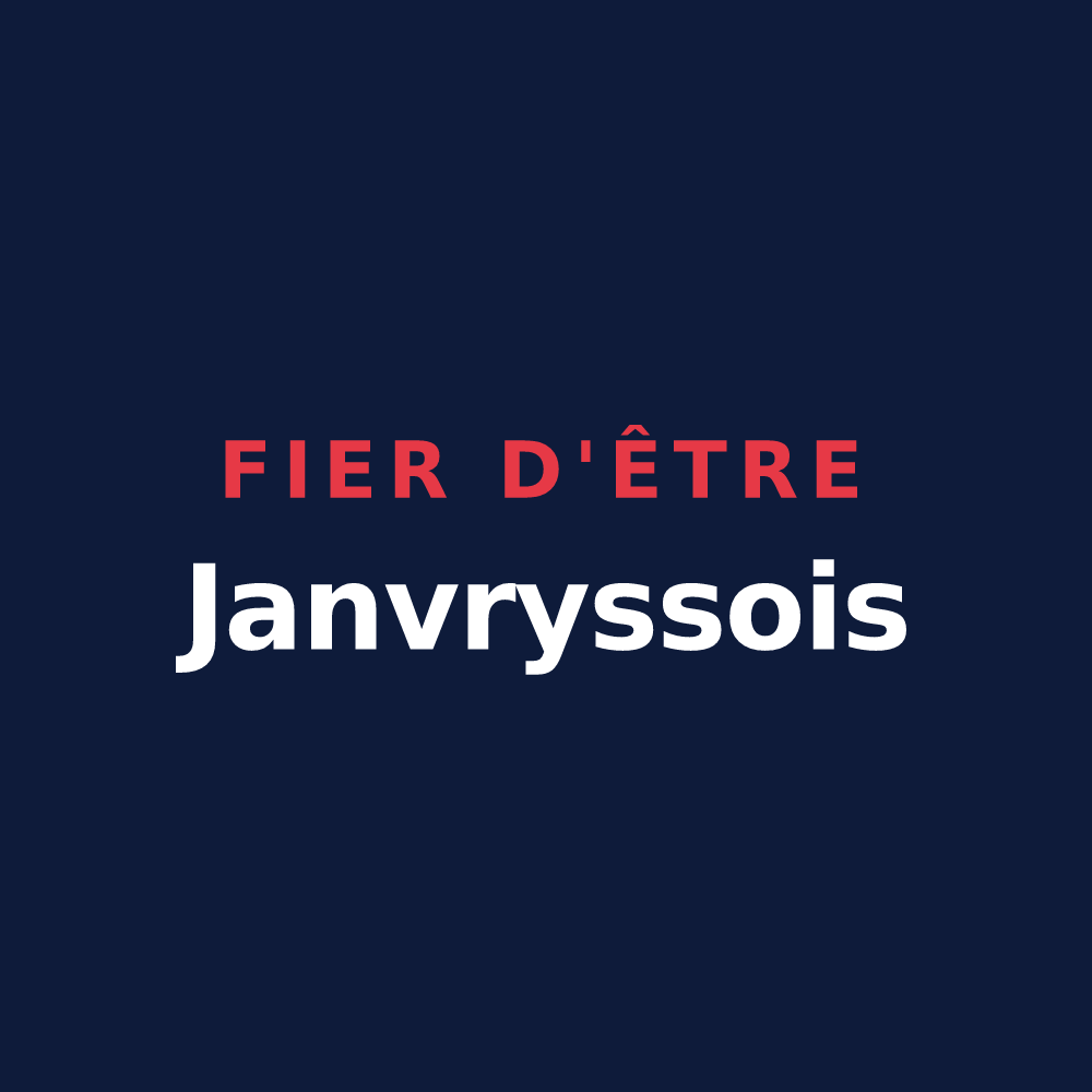 T-shirt « Fier d'être Janvryssois » — design pour Janvry