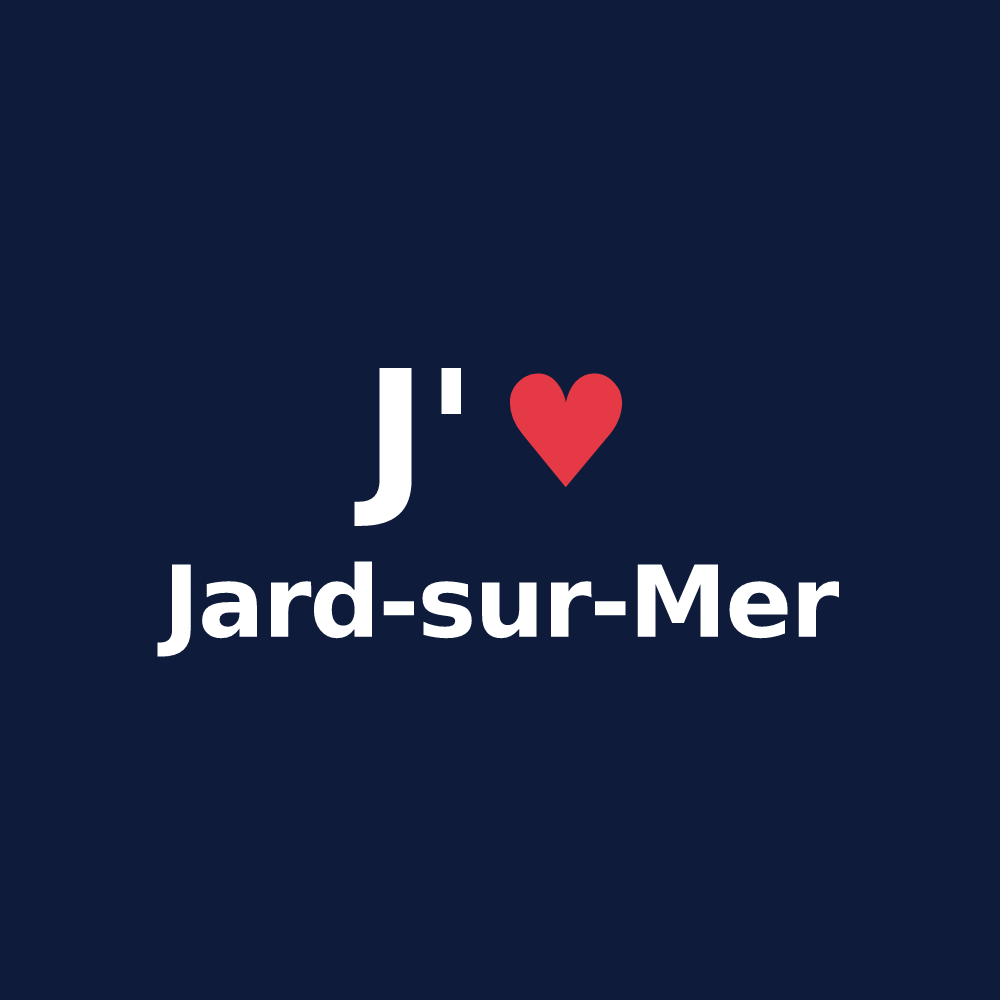 T-shirt personnalisé Jard-sur-Mer — design J'aime Jard-sur-Mer