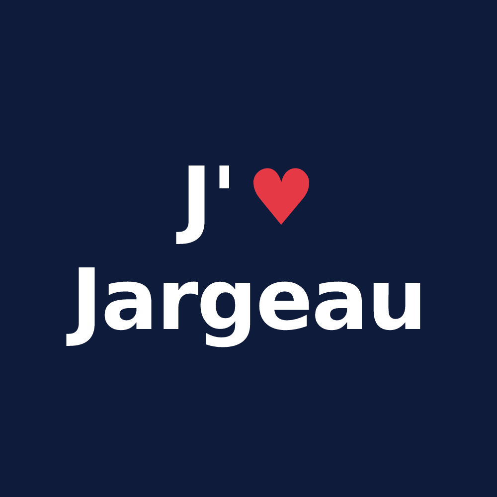 T-shirt personnalisé Jargeau — design J'aime Jargeau