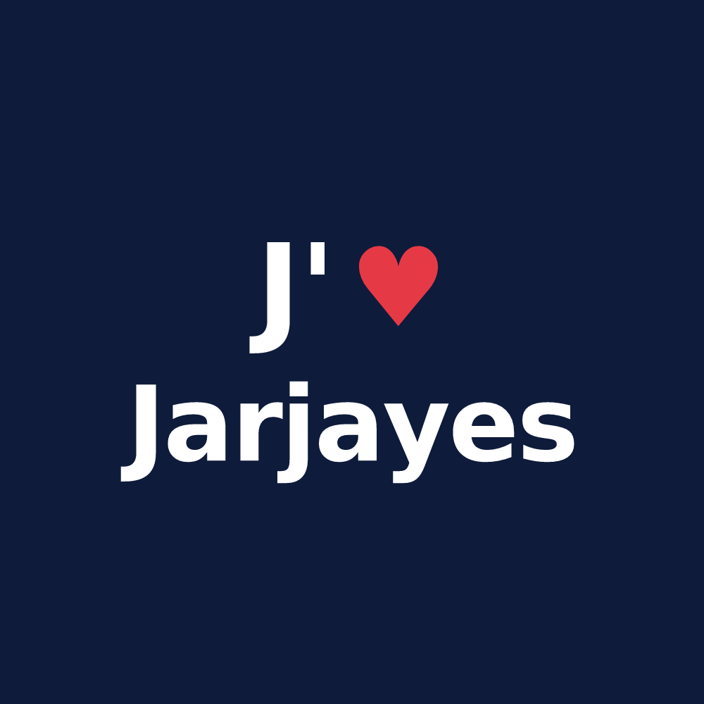 T-shirt personnalisé Jarjayes — design J'aime Jarjayes