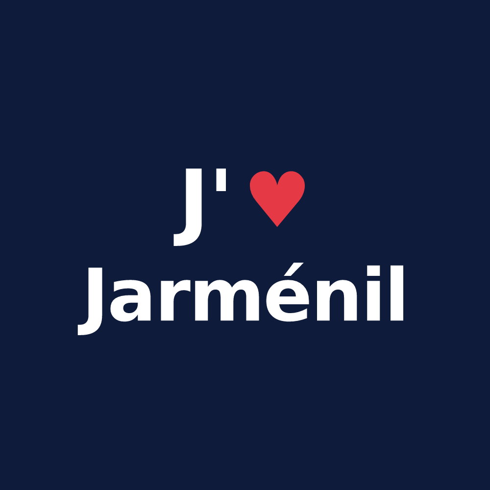 T-shirt personnalisé Jarménil — design J'aime Jarménil