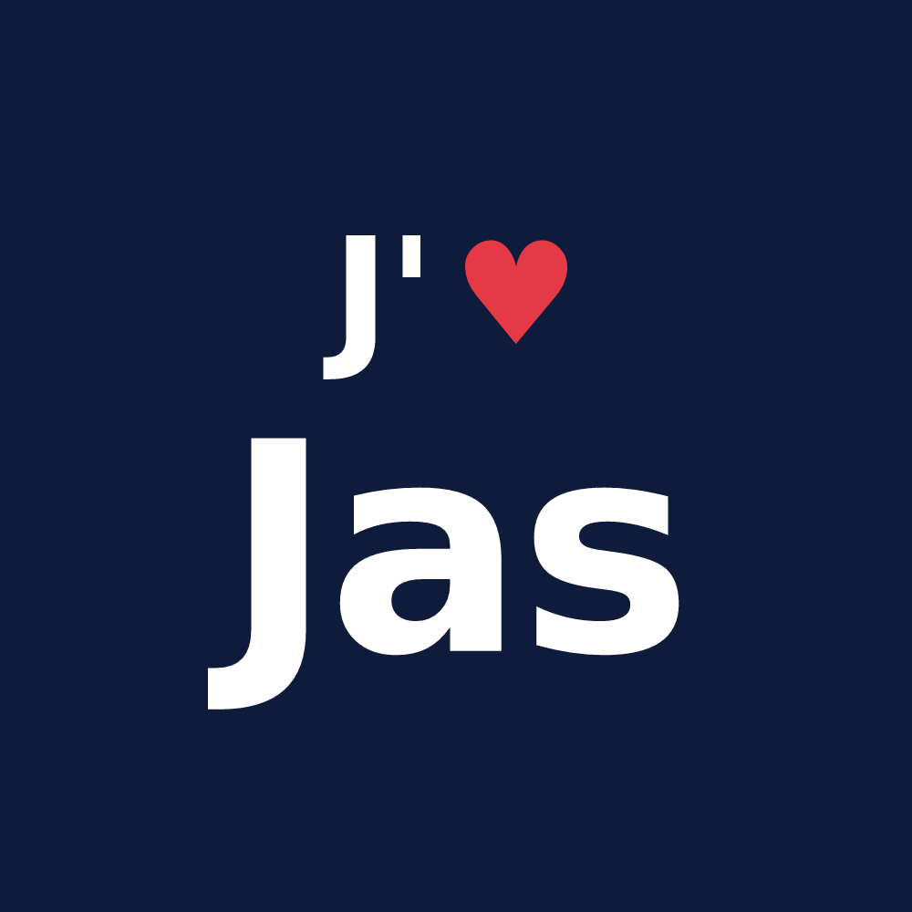 T-shirt personnalisé Jas — design J'aime Jas