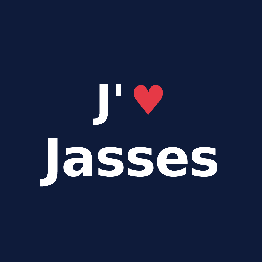 T-shirt personnalisé Jasses — design J'aime Jasses