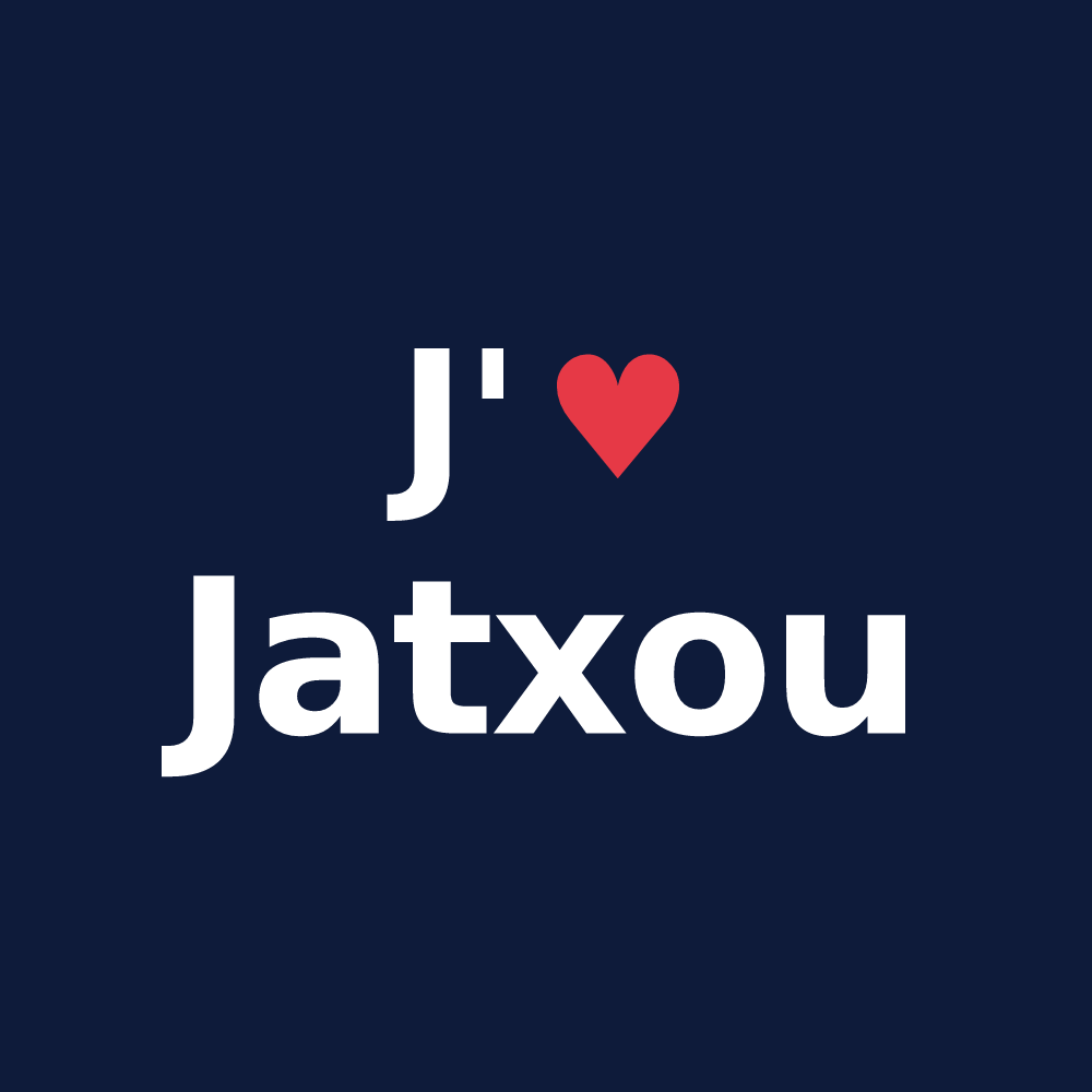 T-shirt personnalisé Jatxou — design J'aime Jatxou
