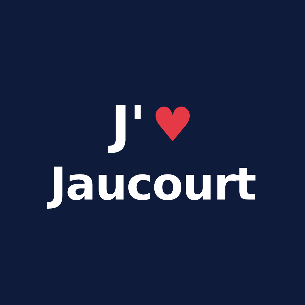 T-shirt personnalisé Jaucourt — design J'aime Jaucourt
