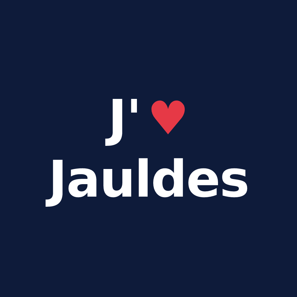 T-shirt personnalisé Jauldes — design J'aime Jauldes