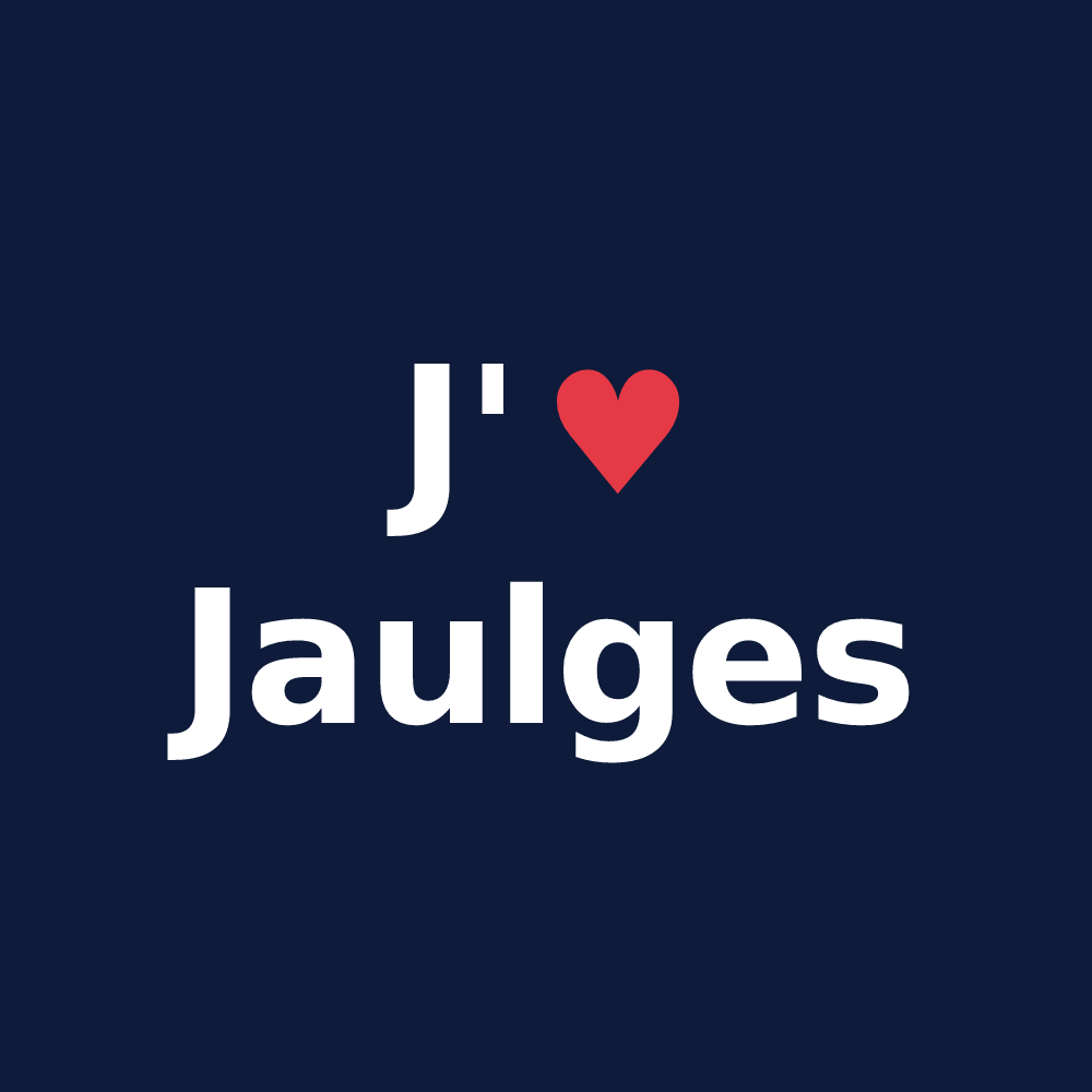 T-shirt personnalisé Jaulges — design J'aime Jaulges