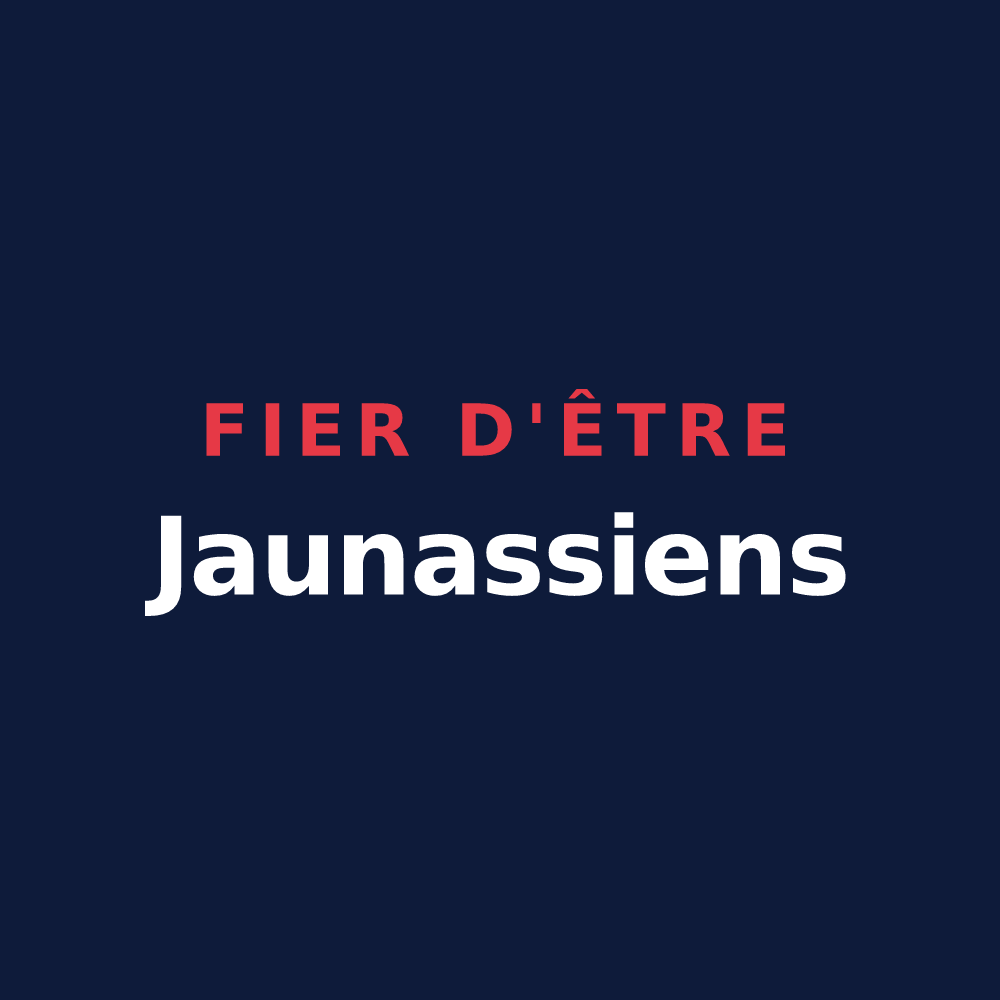 T-shirt « Fier d'être Jaunassiens » — design pour Jaunac