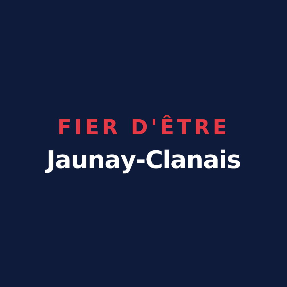 T-shirt « Fier d'être Jaunay-Clanais » — design pour Jaunay-Marigny