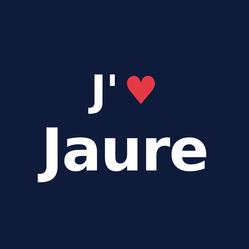 T-shirt personnalisé Jaure — design J'aime Jaure