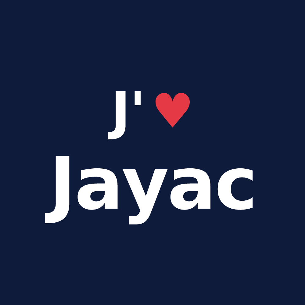 T-shirt personnalisé Jayac — design J'aime Jayac