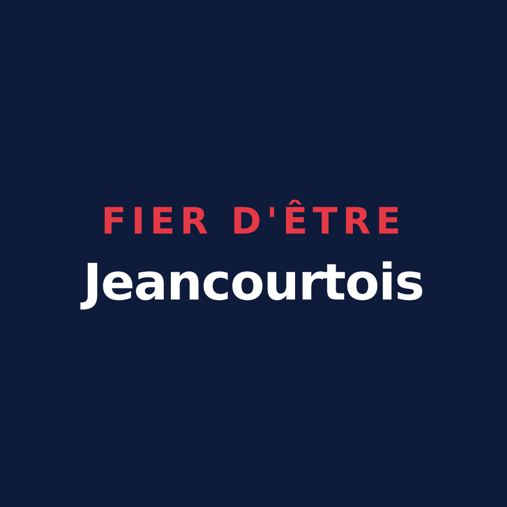 T-shirt « Fier d'être Jeancourtois » — design pour Jeancourt