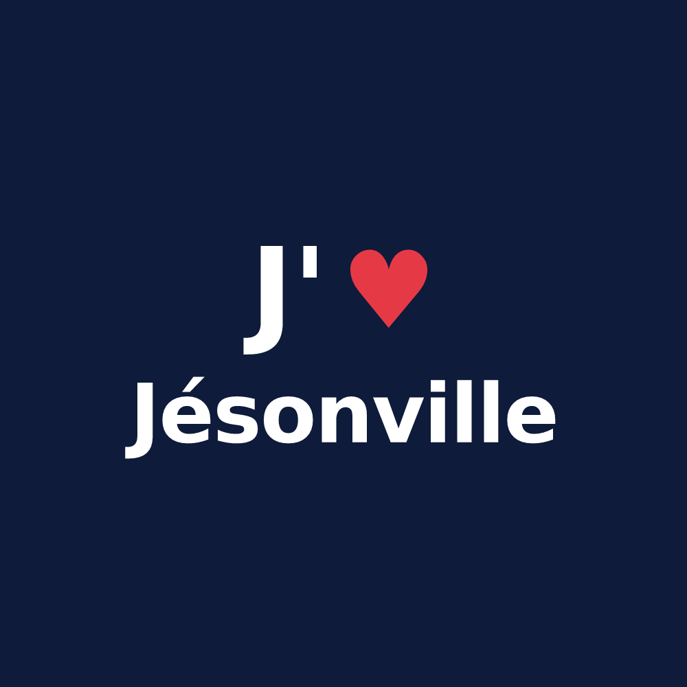 T-shirt personnalisé Jésonville — design J'aime Jésonville