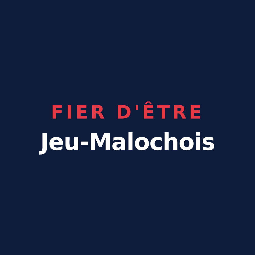 T-shirt « Fier d'être Jeu-Malochois » — design pour Jeu-Maloches