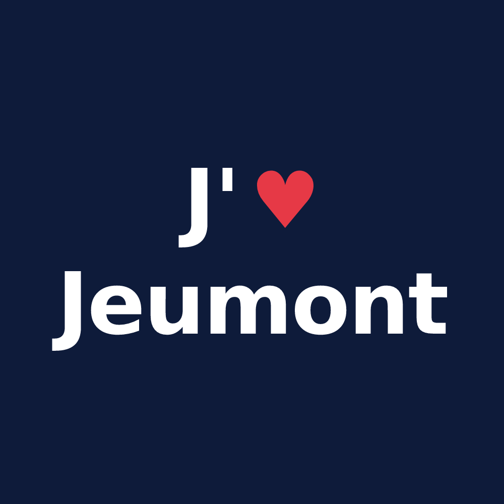 T-shirt personnalisé Jeumont — design J'aime Jeumont