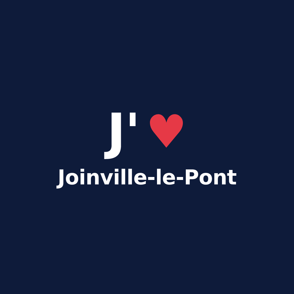 T-shirt personnalisé Joinville-le-Pont — design J'aime Joinville-le-Pont