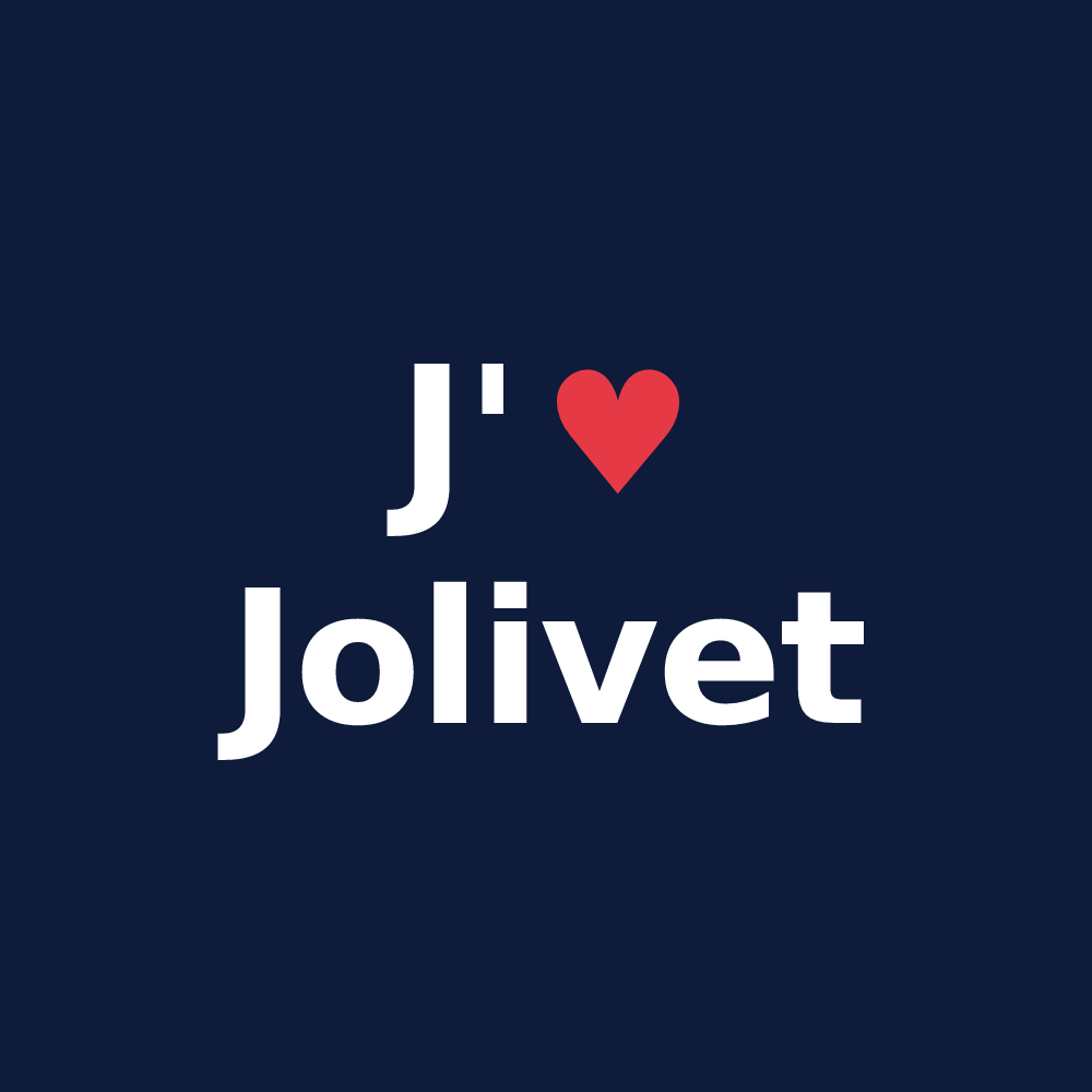 T-shirt personnalisé Jolivet — design J'aime Jolivet