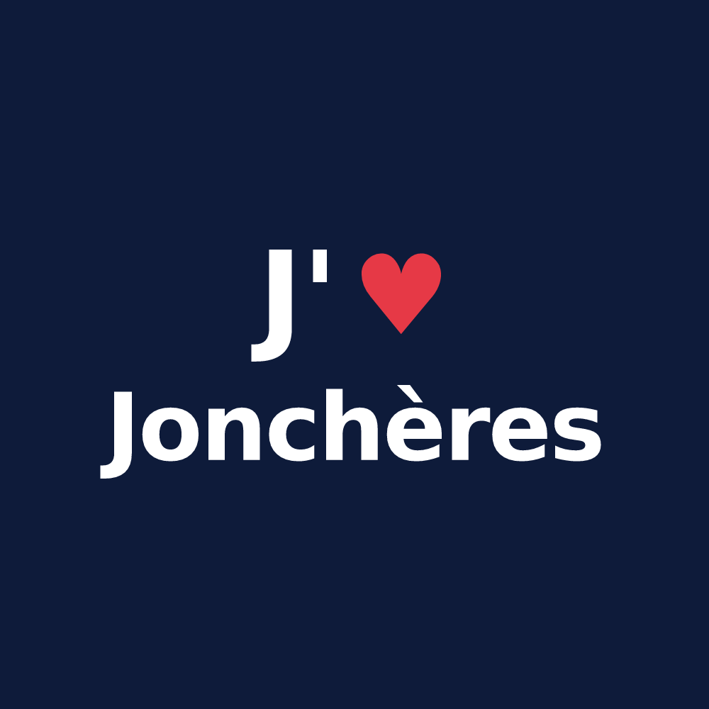 T-shirt personnalisé Jonchères — design J'aime Jonchères