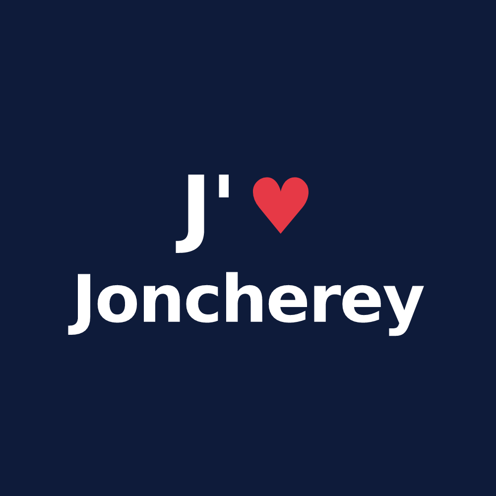 T-shirt personnalisé Joncherey — design J'aime Joncherey