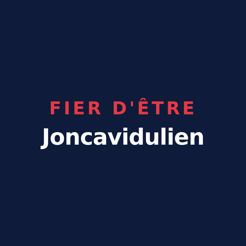 T-shirt « Fier d'être Joncavidulien » — design pour Jonchery-sur-Vesle