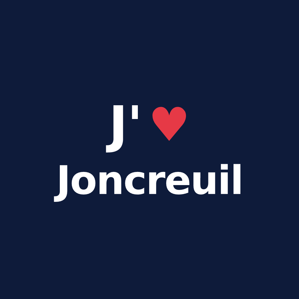 T-shirt personnalisé Joncreuil — design J'aime Joncreuil
