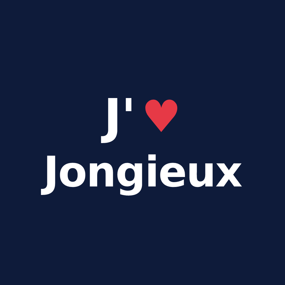 T-shirt personnalisé Jongieux — design J'aime Jongieux