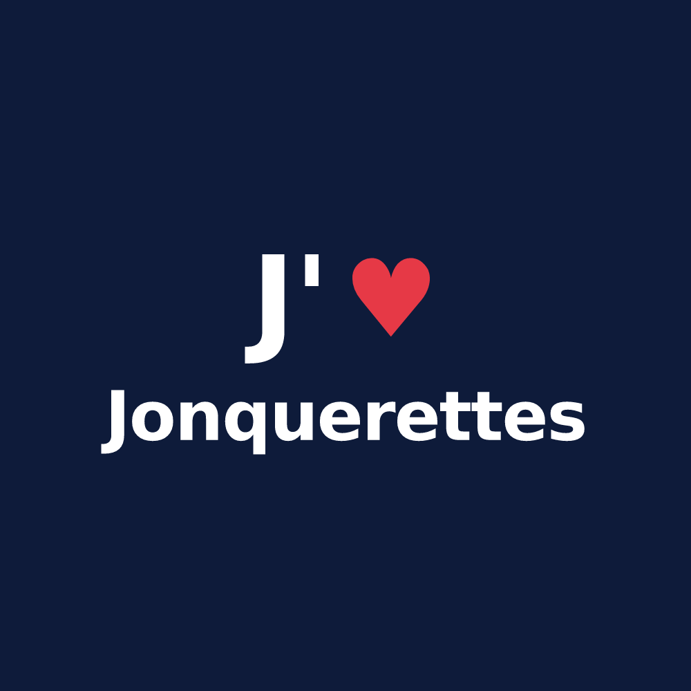 T-shirt personnalisé Jonquerettes — design J'aime Jonquerettes