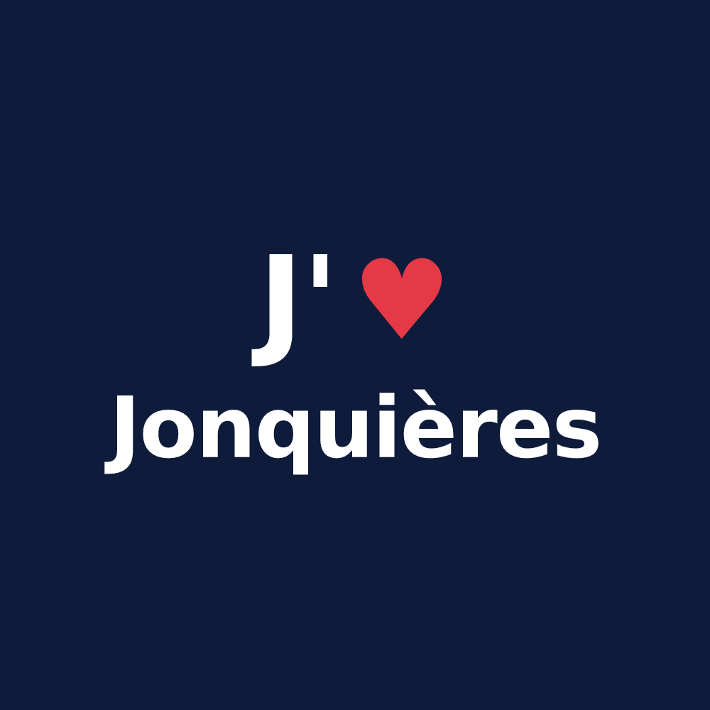 T-shirt personnalisé Jonquières — design J'aime Jonquières
