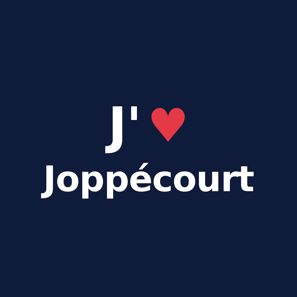 T-shirt personnalisé Joppécourt — design J'aime Joppécourt
