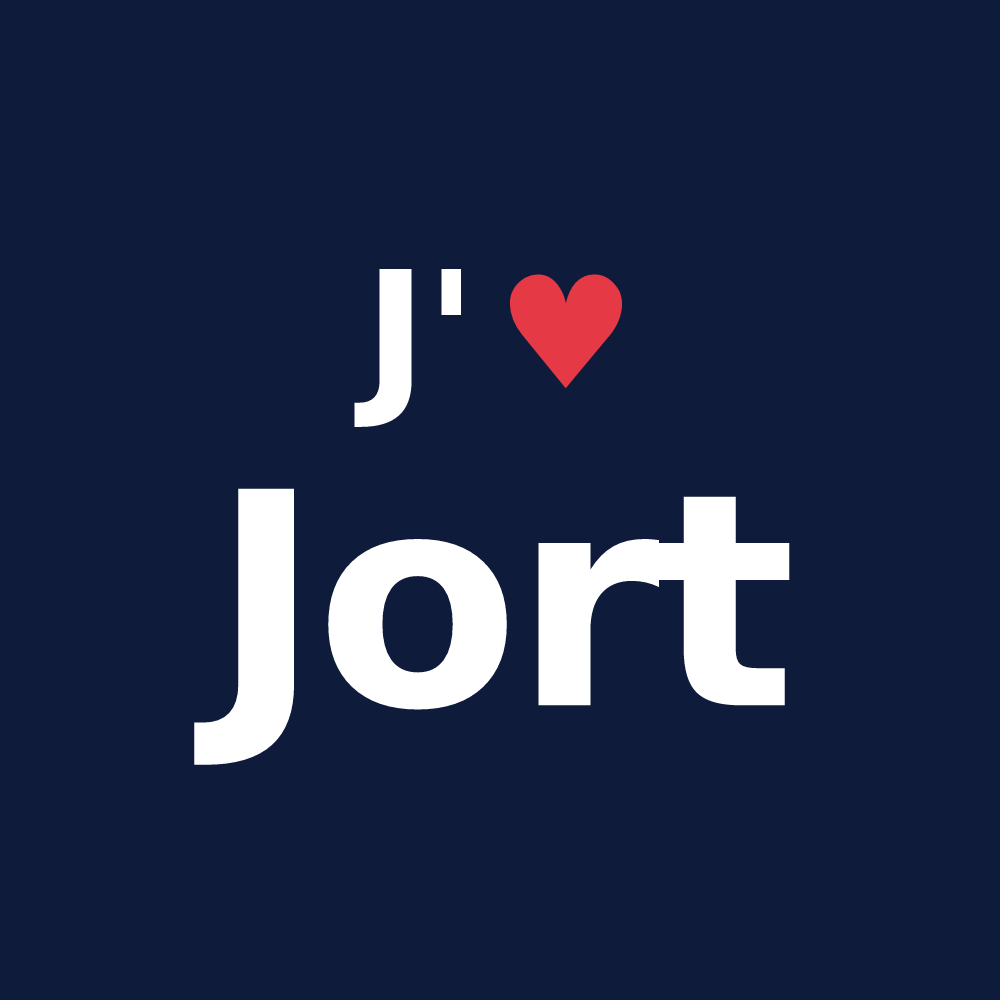 T-shirt personnalisé Jort — design J'aime Jort