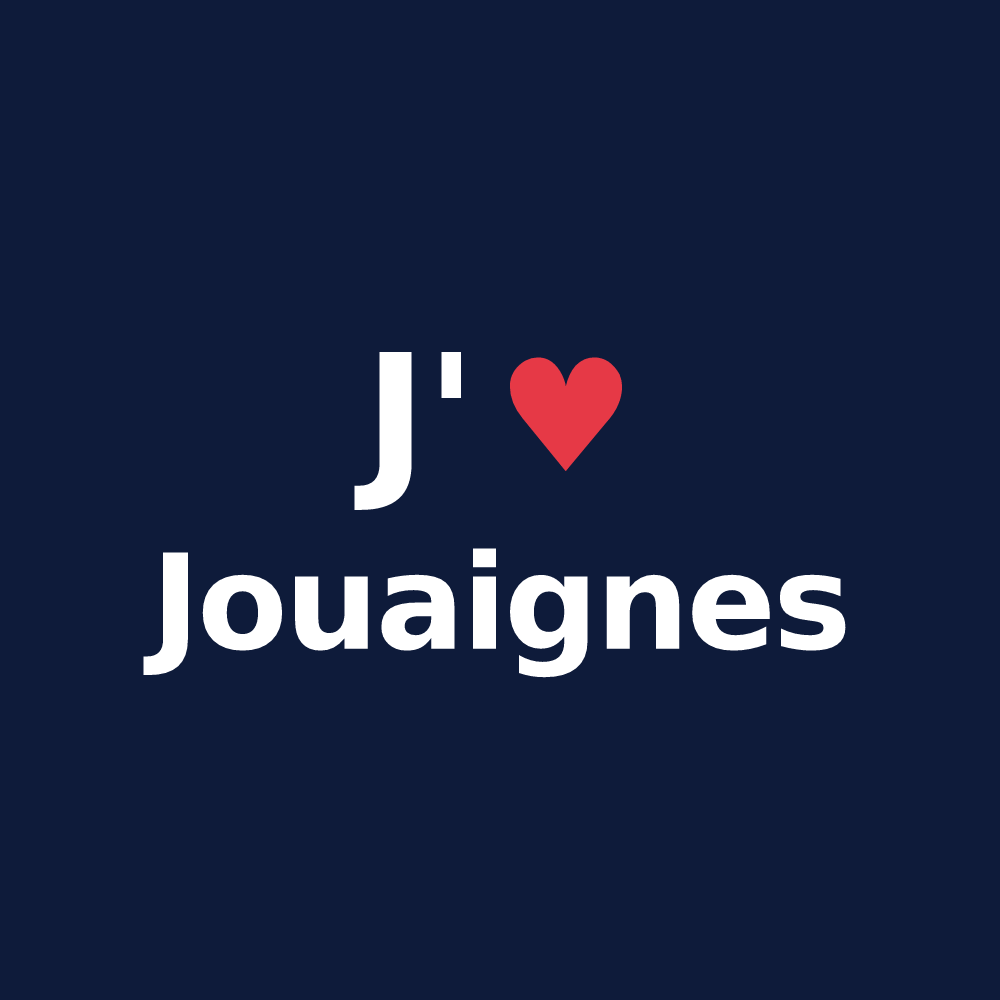 T-shirt personnalisé Jouaignes — design J'aime Jouaignes
