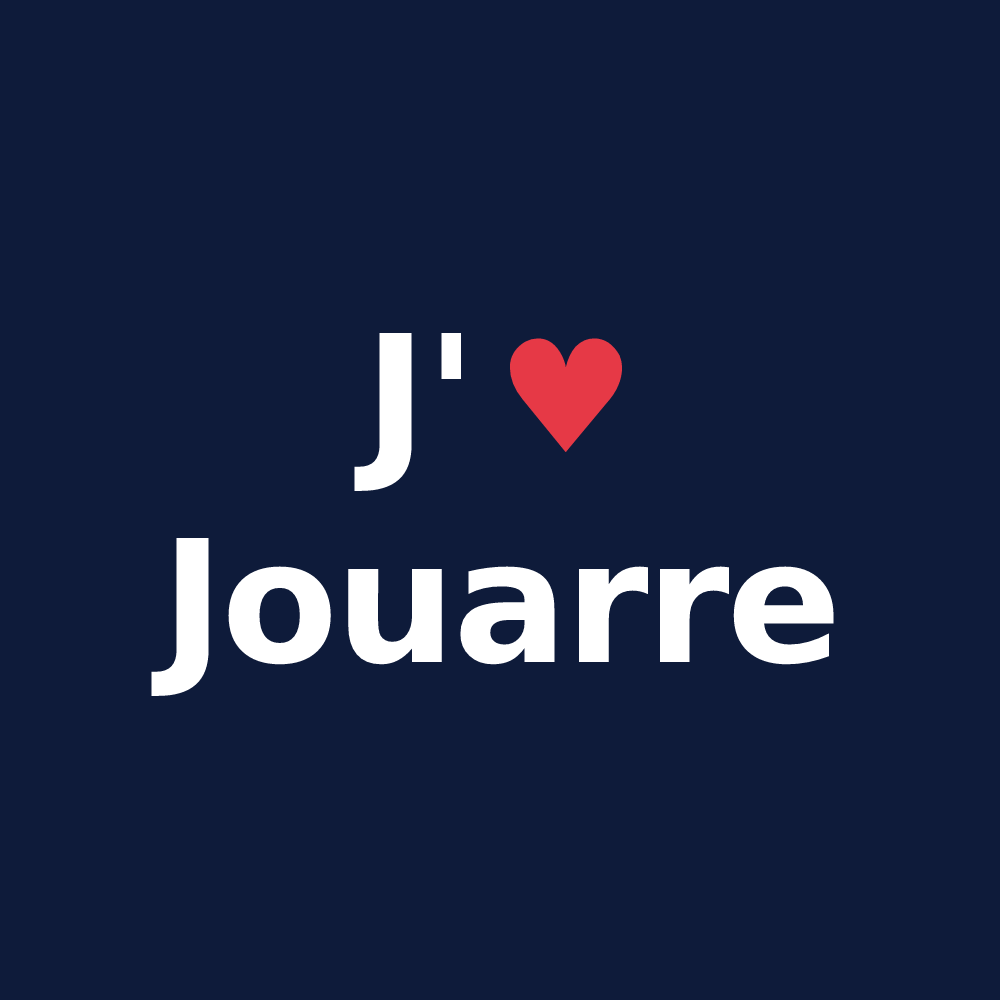 T-shirt personnalisé Jouarre — design J'aime Jouarre