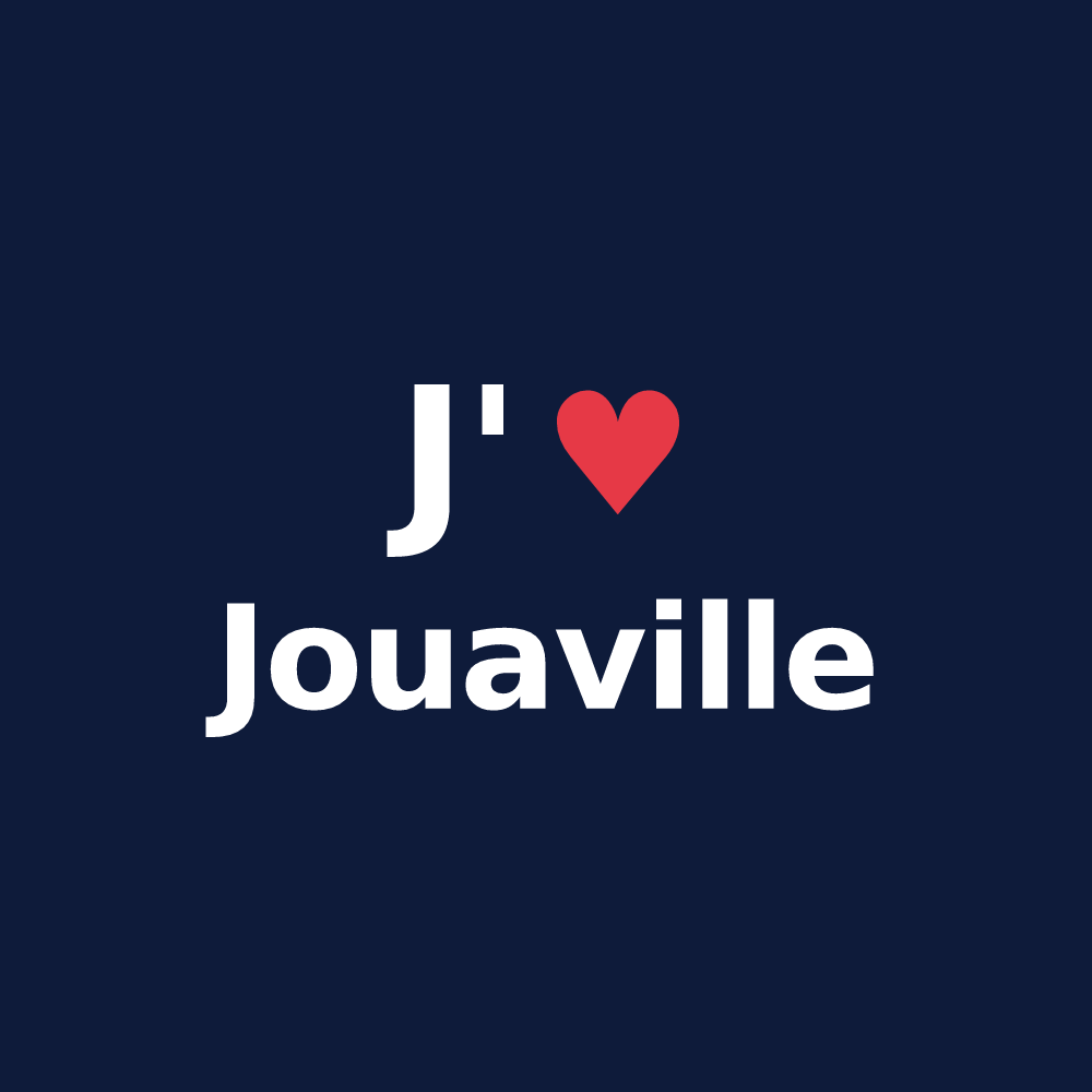 T-shirt personnalisé Jouaville — design J'aime Jouaville