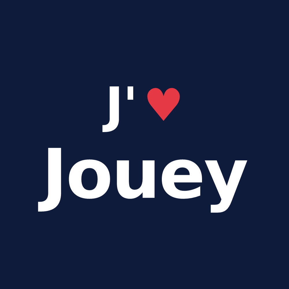 T-shirt personnalisé Jouey — design J'aime Jouey