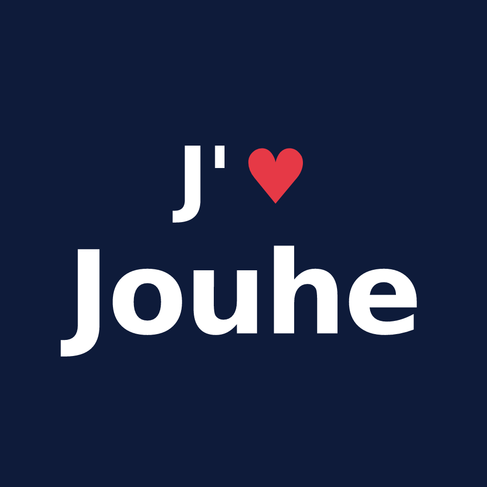T-shirt personnalisé Jouhe — design J'aime Jouhe