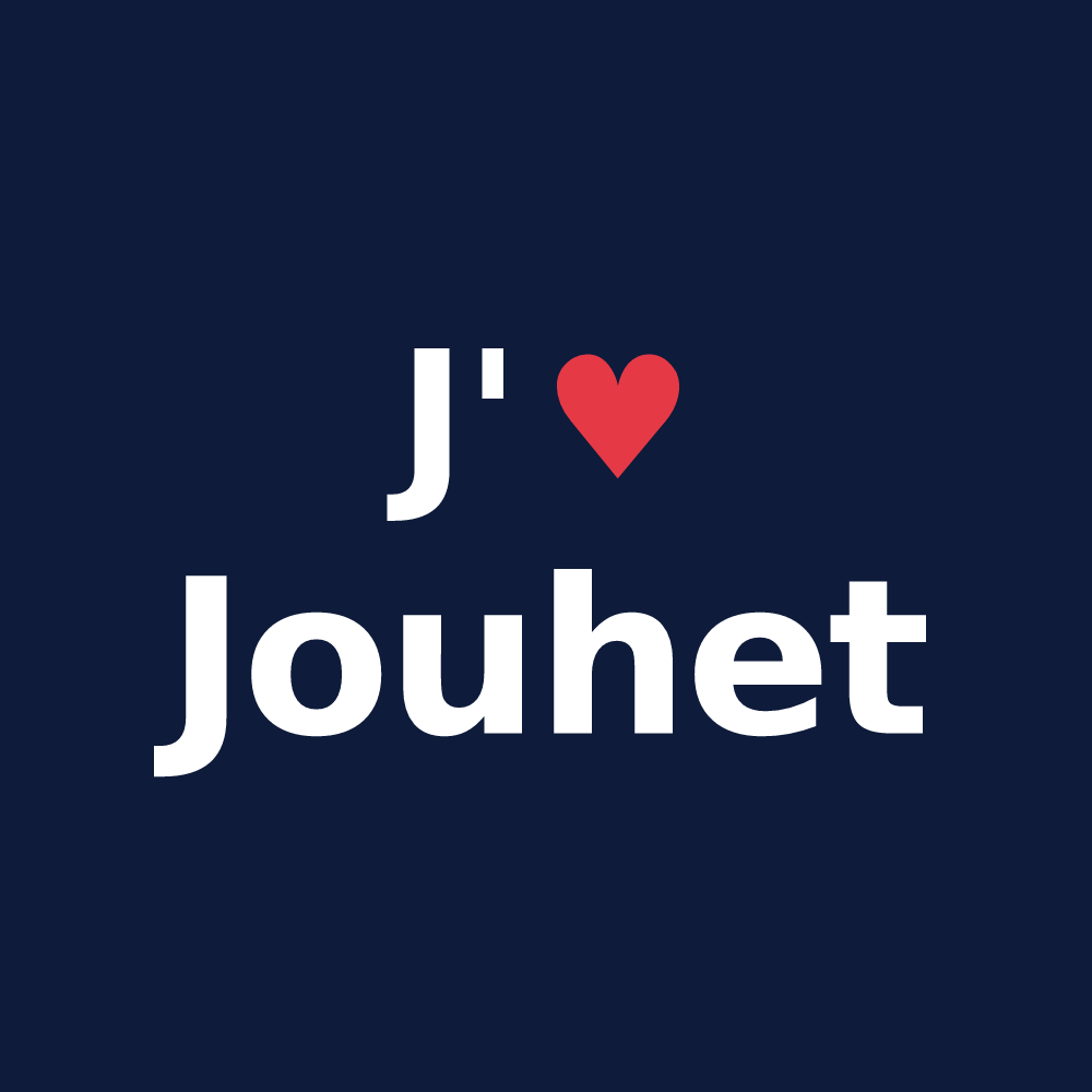 T-shirt personnalisé Jouhet — design J'aime Jouhet