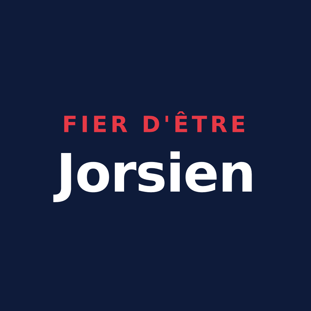 T-shirt « Fier d'être Jorsien » — design pour Jours-lès-Baigneux