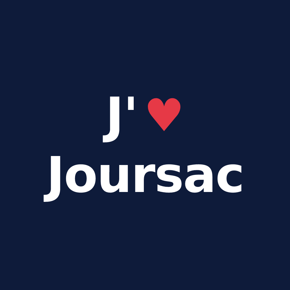 T-shirt personnalisé Joursac — design J'aime Joursac