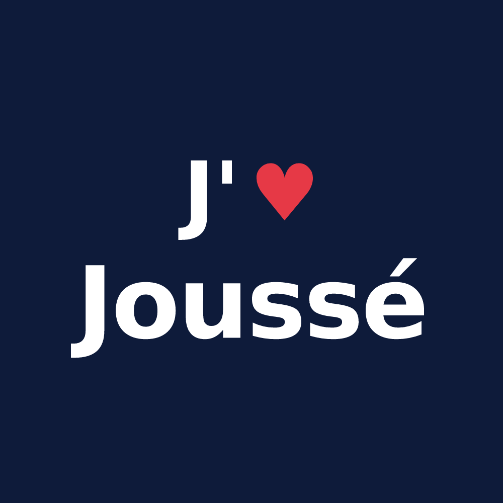 T-shirt personnalisé Joussé — design J'aime Joussé